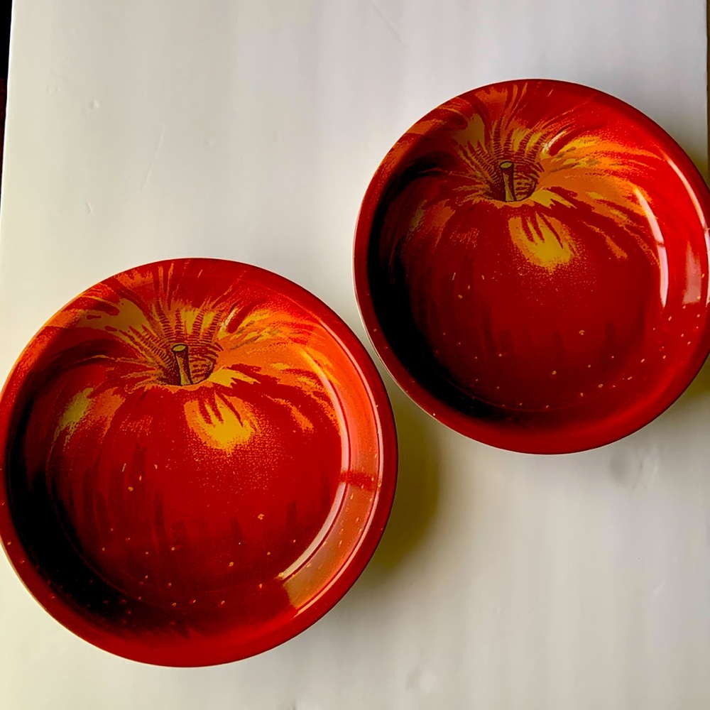 Set of two John Derian for Target 10” Round Stoneware Apple Pie Baking Dish